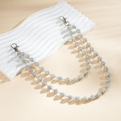 Wallet Chain Layered Pants Chains for Men Women Baseball Punk Jeans Key Chain Exquisite Rhinestone Pocket Chain Gifts for Baseball Players Lovers